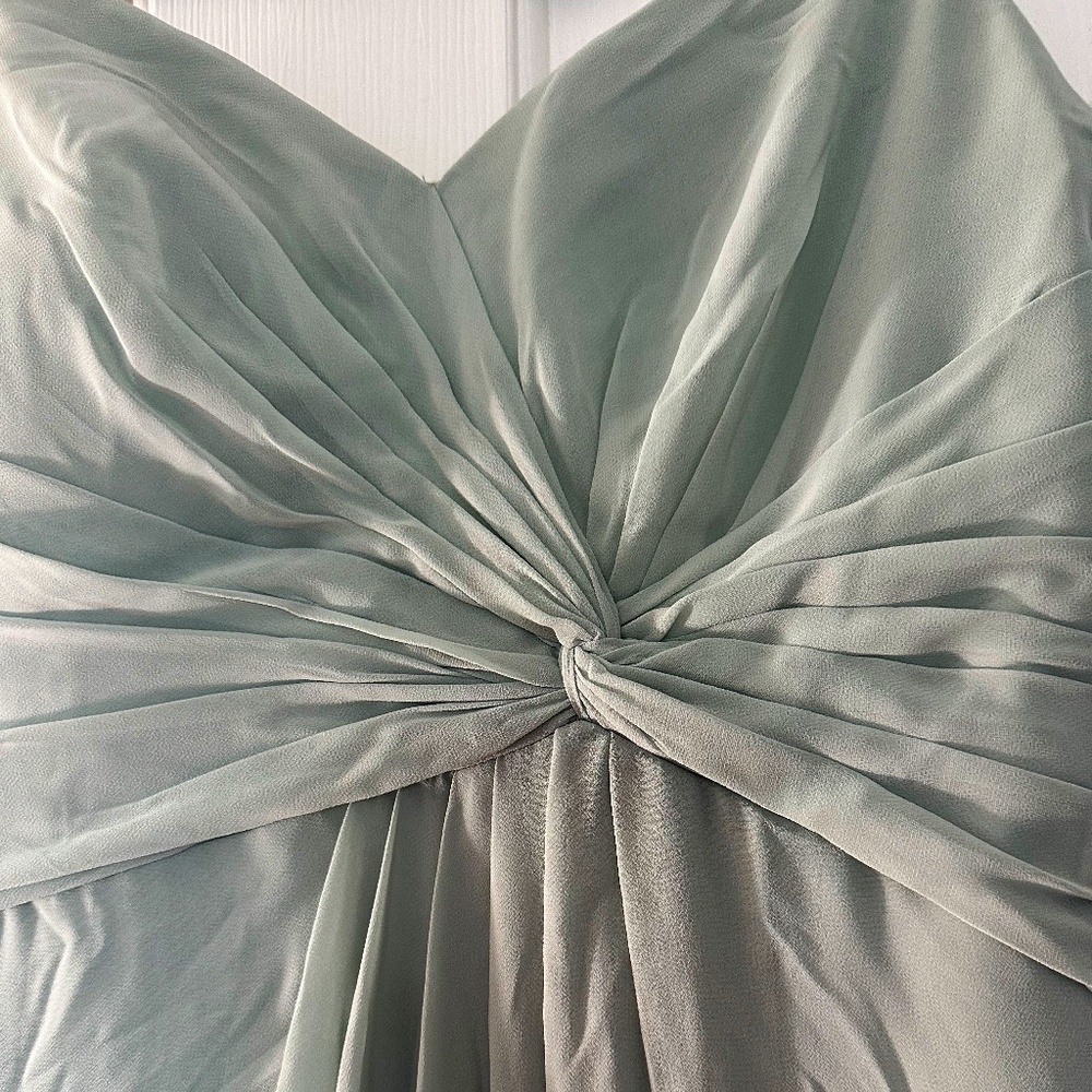 Light mint prom dress